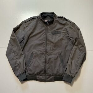 Vintage Y2K 2000s Split Skateboarding Skate Iconic Racer Full Zip Gray Jacket